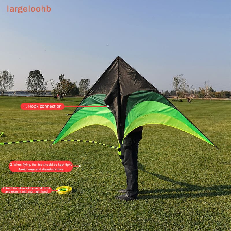 [Pipa Prairie Kite 1.2m Fácil De Voar Triângulo Infantil Adulto Brisa De Instalar