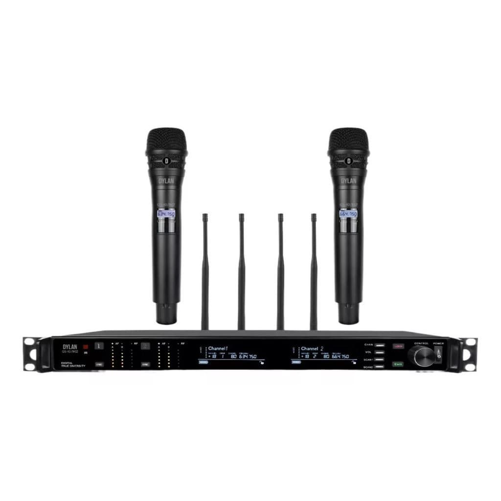 Microfone sem fio Duplo Dylan QS-10 M2