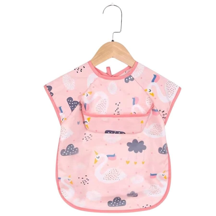 Babador Regatinha BLW Proteção Dupla Impermeável Flamingo