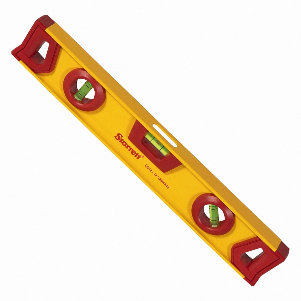 Nível 350mm Starrett 3 Bolhas de Alumínio 14" KLIS14-S
