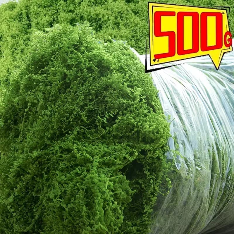 100-500g Simulação Musgo Grama Gramado Artificial Verde Planta Falsa Para Casa Jardim Parede Micro Paisagem Decoração