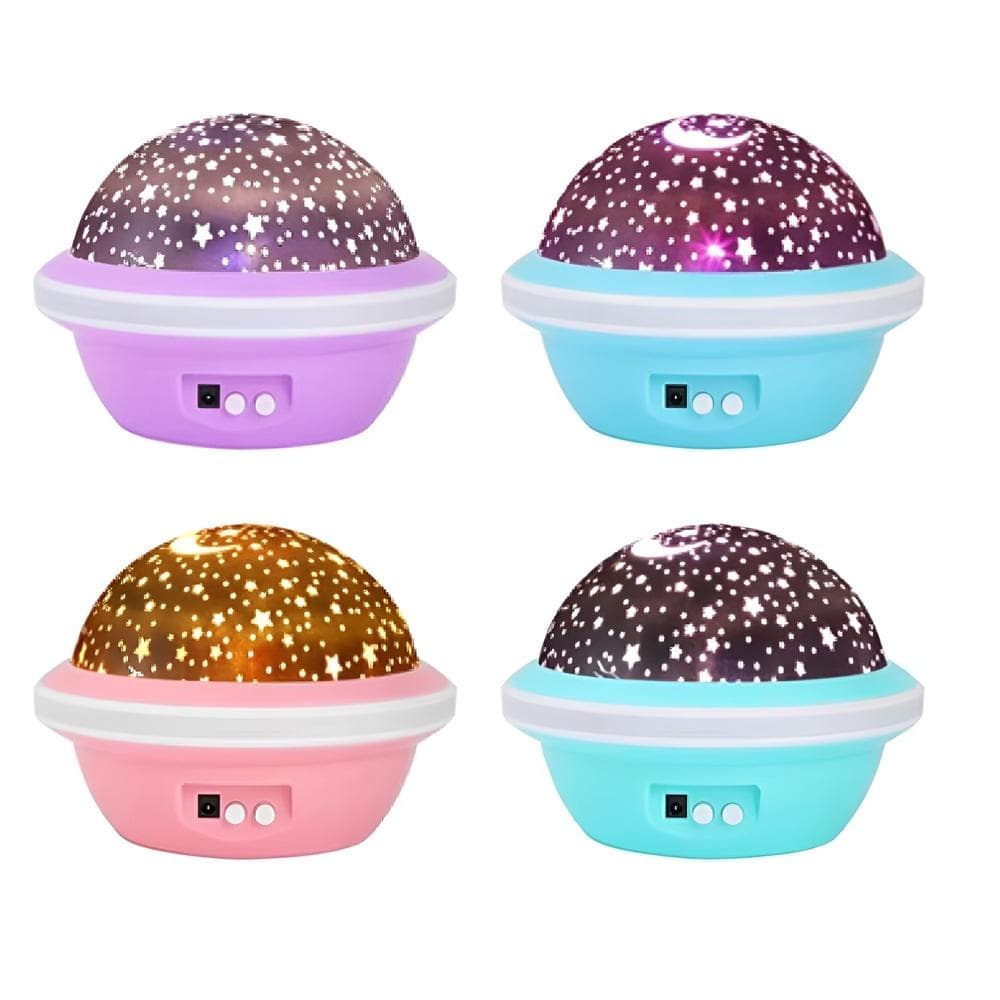 LUMINARIA ABAJUR PROJETOR ESTRELAS LUA CEU ESTRELADO GLOBO ROMANTICA INFANTIL QUARTO BEBE CRIANCA