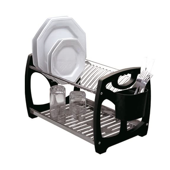 Escorredor Louças Inox 16 Pratos Porta Talher Removível Viel