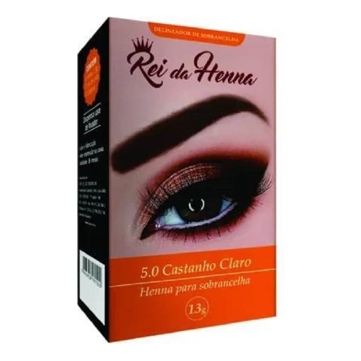 Henna 5.0 Castanho Claro 1,3g - Rei da Henna