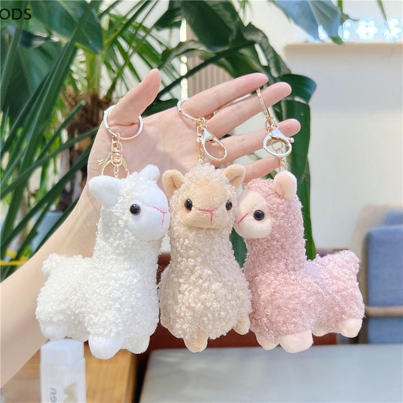 ODS Dos Desenhos Animados Bonito Alpaca Pingente De Pelúcia Criativo Boneca Chaveiro Moda Estudante Mochila Decoração Ac