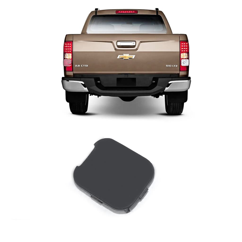 Tampa Capa Reboque Guincho Chevrolet S10 2012 a 2021 Trava do Estepe Para-choque Traseiro Encaixe