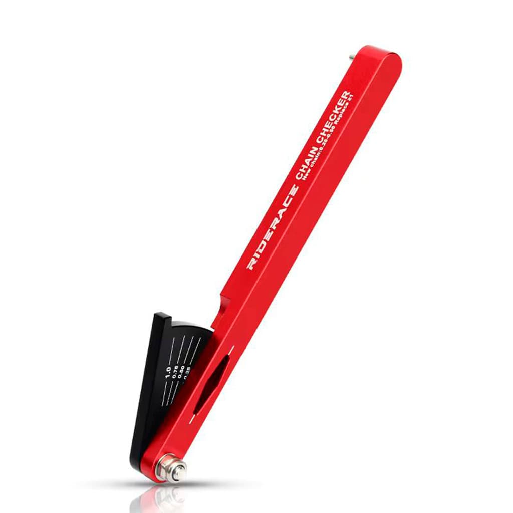 Chave Medidor de Desgaste/Dilatação Corrente Bike Vermelho - Riderace