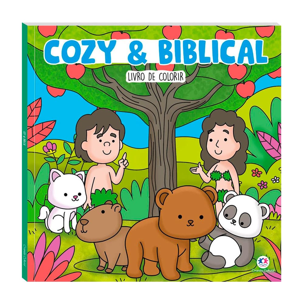 Livro de colorir cristão Cozy & Biblical