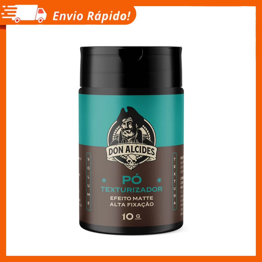 Pomada Modeladora Para Cabelo em Pó Don Alcides Efeito Matte Alta Fixação - Calico Jack -10G