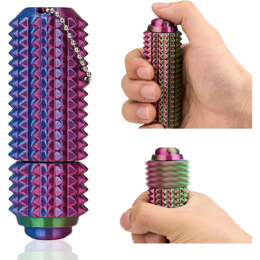 Botão 3 Em 1 Click Spinners Pain Stim Little Ouchies Fidget Toy Com Chaveiro Spiky Stress Relief Sensory Gadget Brinqued