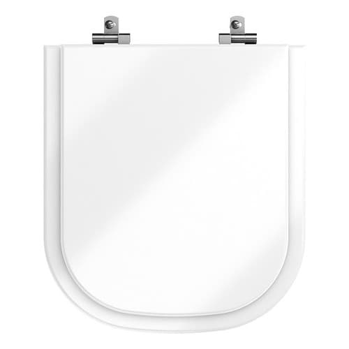 Tampa de vaso Quadra Resina Moldada branco