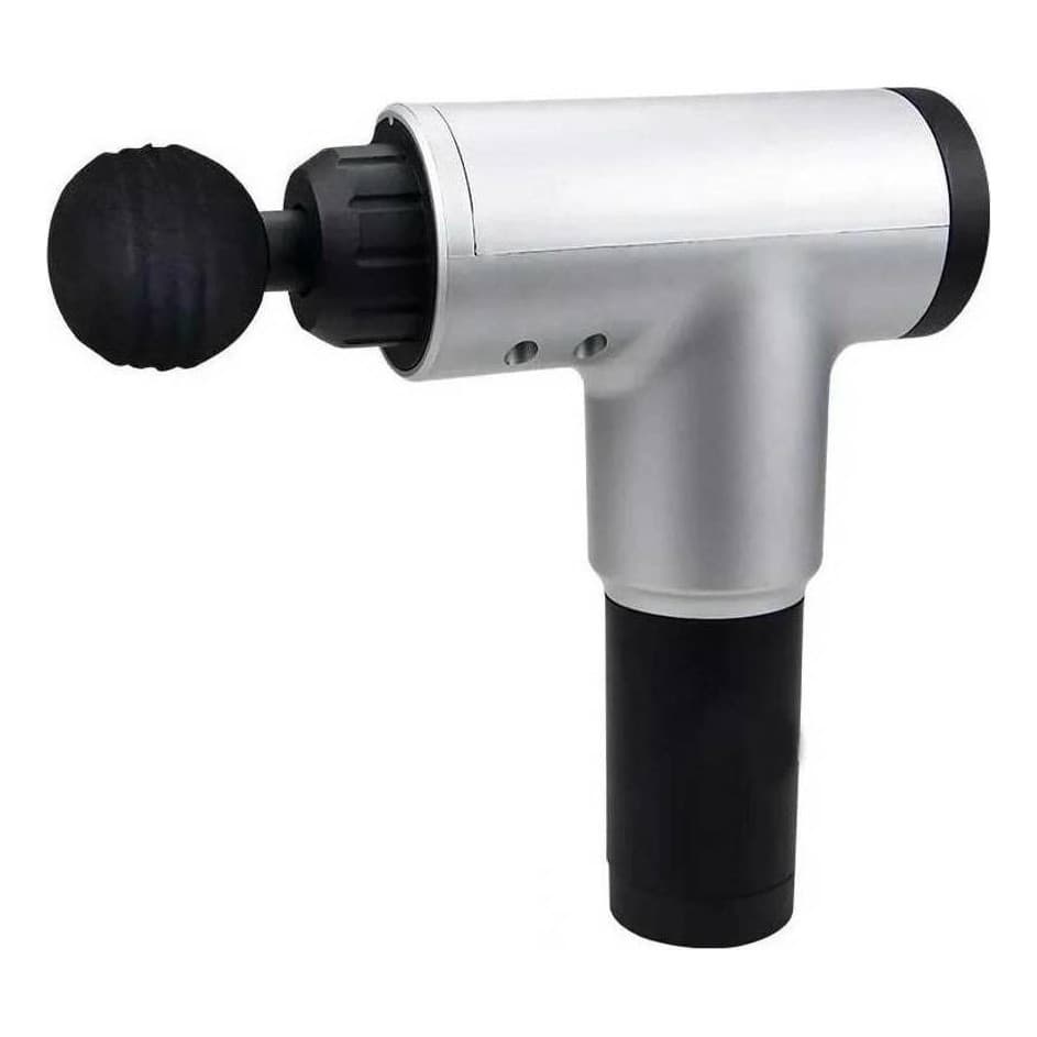 Pistola De Massagem Fascial Gun Kh-320 Prateada/preta 220v