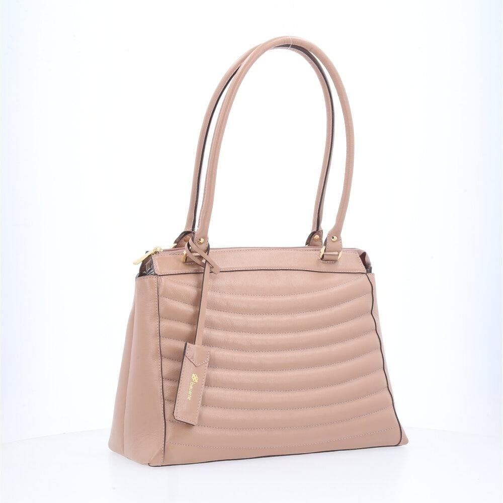 Bolsa Feminina de Couro Matelassê de Ombro