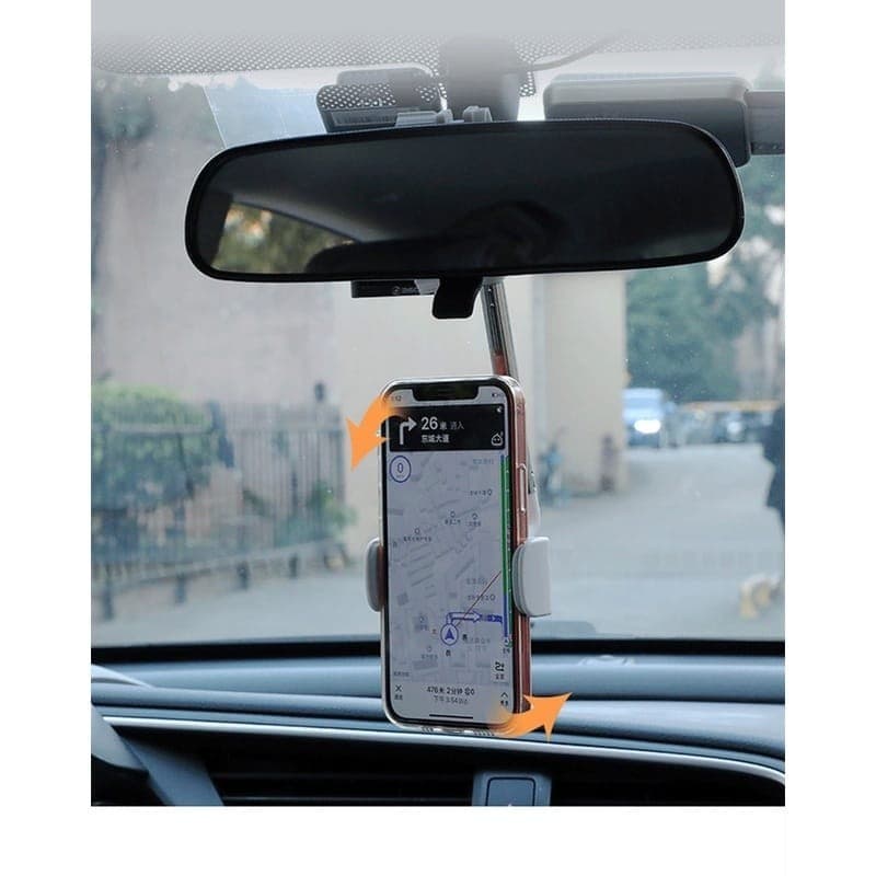 Suporte Ajustável 360 Espelho Retrovisor Do Carro e para o banco GPS e celular Suporte veicular para retrovisor