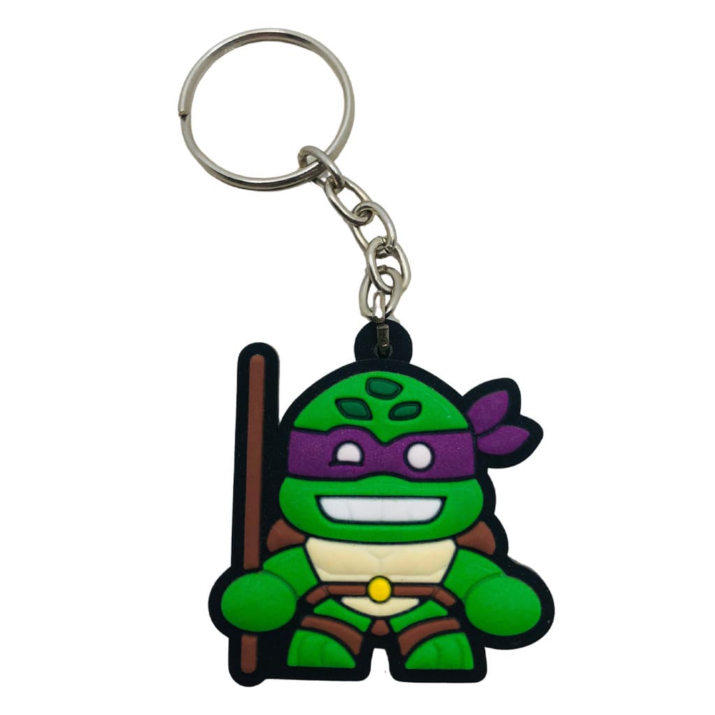 Chaveiro Emborrachado das Tartarugas Ninja Donatello
