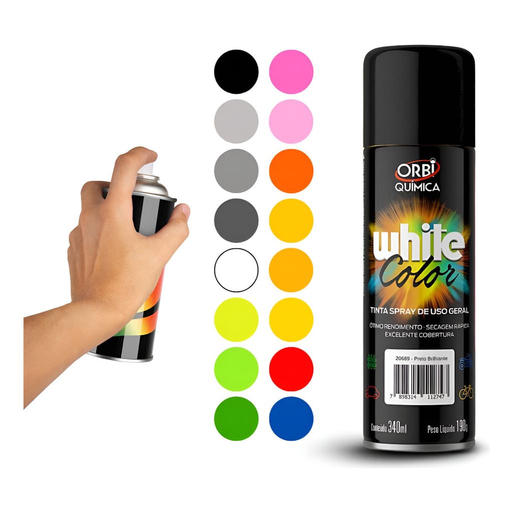 Tinta Uso Geral Spray P/pintar Metal Mdf Plastico Moveis