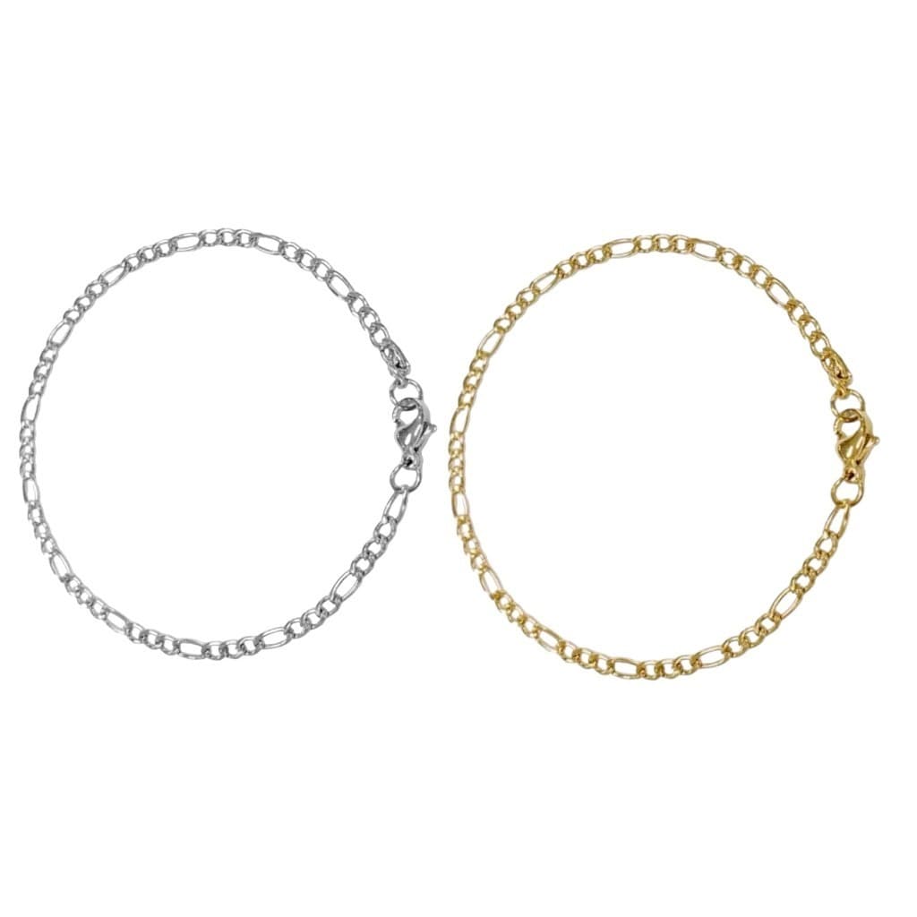 Pulseira Masculina Corrente Fina Resistente Unissex Aço Inoxidável 2mm