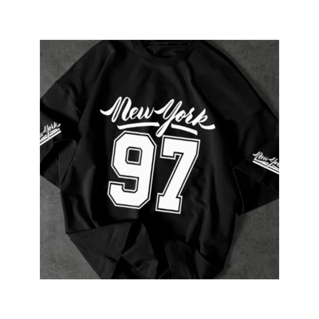 Tshirt Feminina New York 97 Estilosa Estampada Lançamento Camiseta 100% Algodão Camisetão Camisa Oversized Plus Size