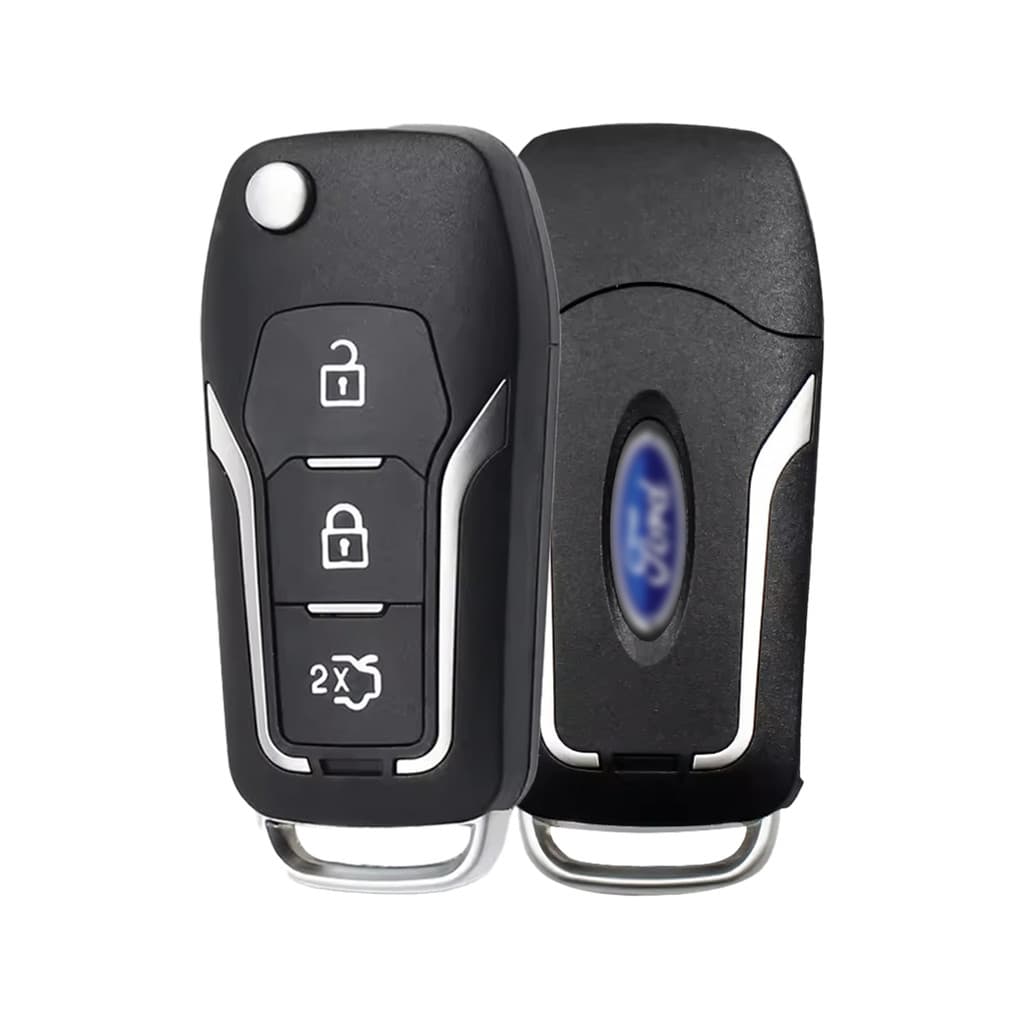 Chave Carcaça Canivete Ford Ecosport New Fiesta Focus 3 Botões