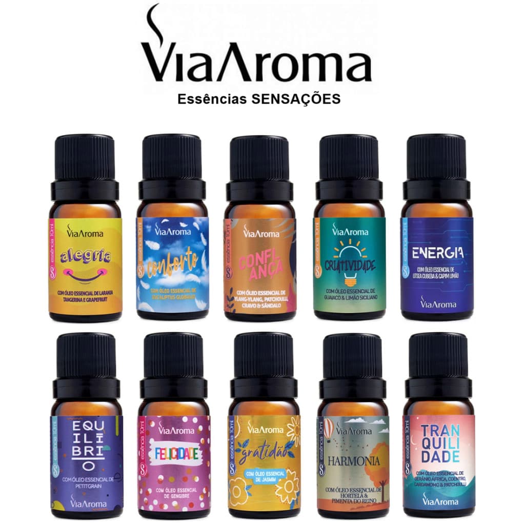 Essência Via Aroma Sensações Para Aromatizador Difusor Elétrico - Escolha o Seu Aroma
