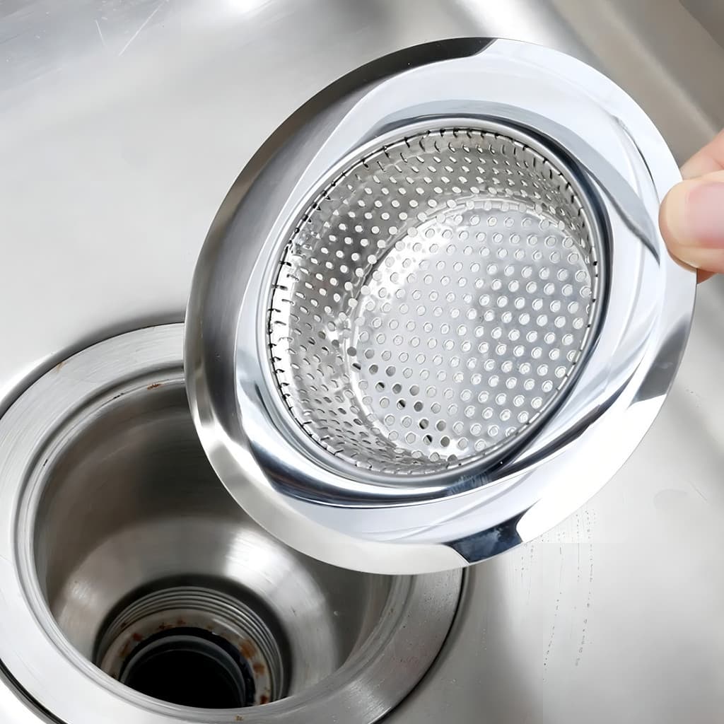 Ralinho Para Pia Cozinha Inox Com Cestinha Filtro Ralo Anti Entupimento com Borda Fácil Limpeza