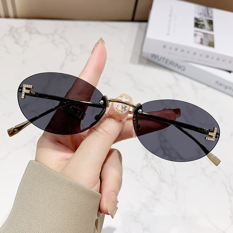 Óculos De Proteção UV De Luxo Designer De Marca Para Mulher Homem Moda O Exterior Moldura Metálica Vintage