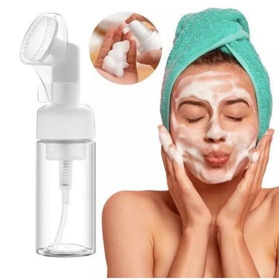 Frasco Pump Espumador Com Escova De Silicone 100ML