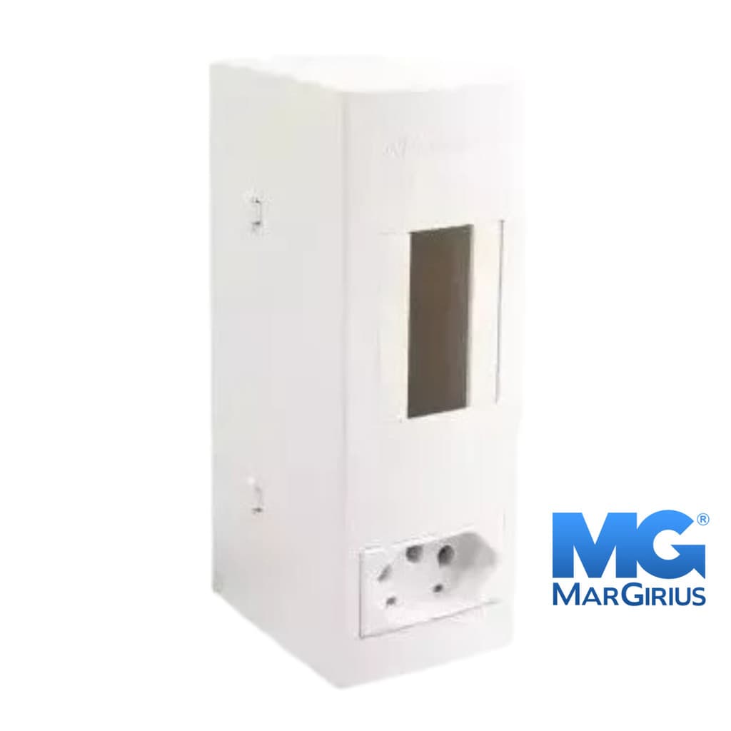 Caixa Sobrepor Slim p/ Ar condicionado para 1 Disjuntor Din e Tomada 20A Margirius