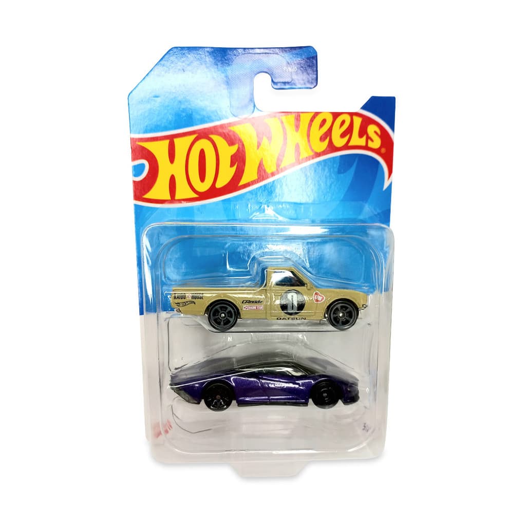 Hot Wheels Pack com 2 carrinhos Mattel Coleção ACTION HGB46
