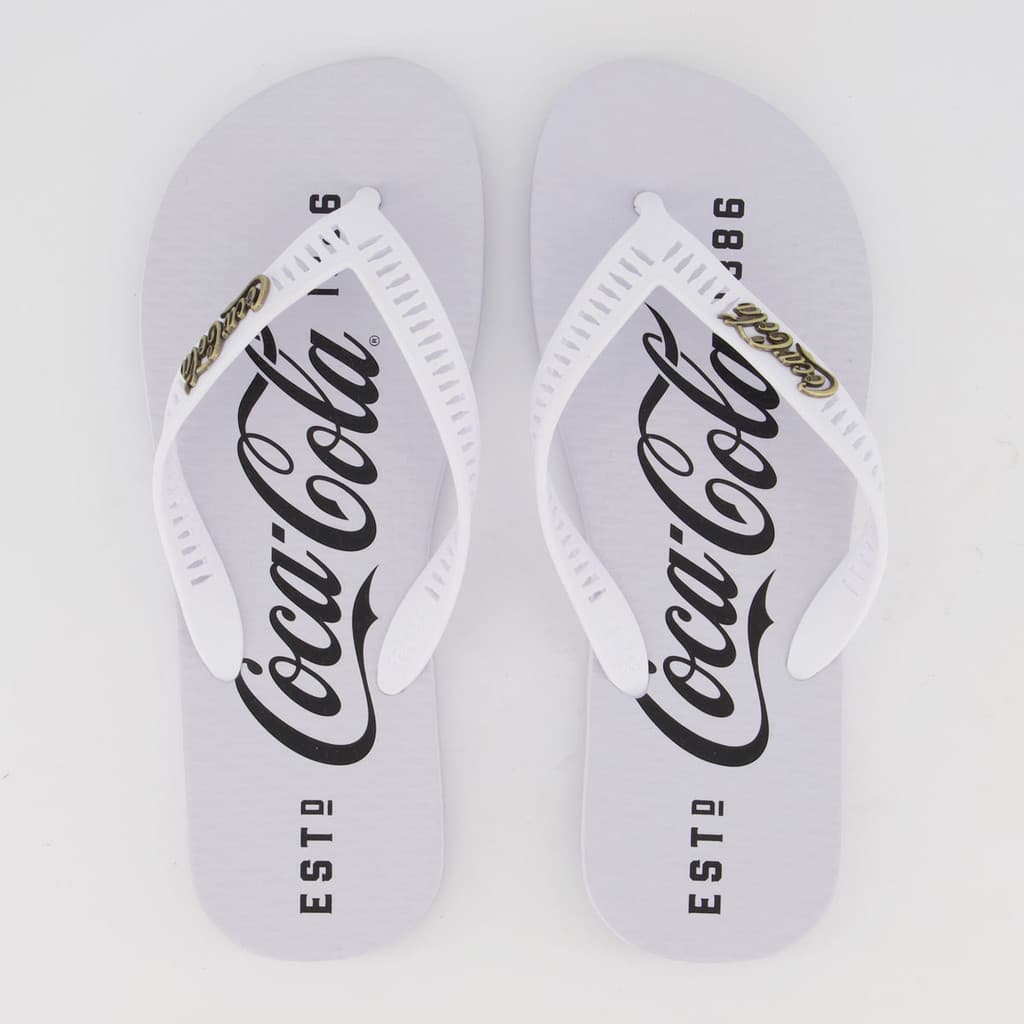 Chinelo Coca Cola 1886 Branco
