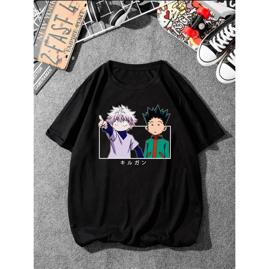 Camiseta premium Killua Hunter Anime  100% Algodão Unissex - Envio Rápido