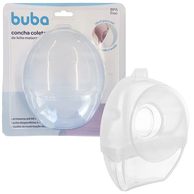 Concha Coletora De Leite Materno Extrator Manual Bomba - Buba