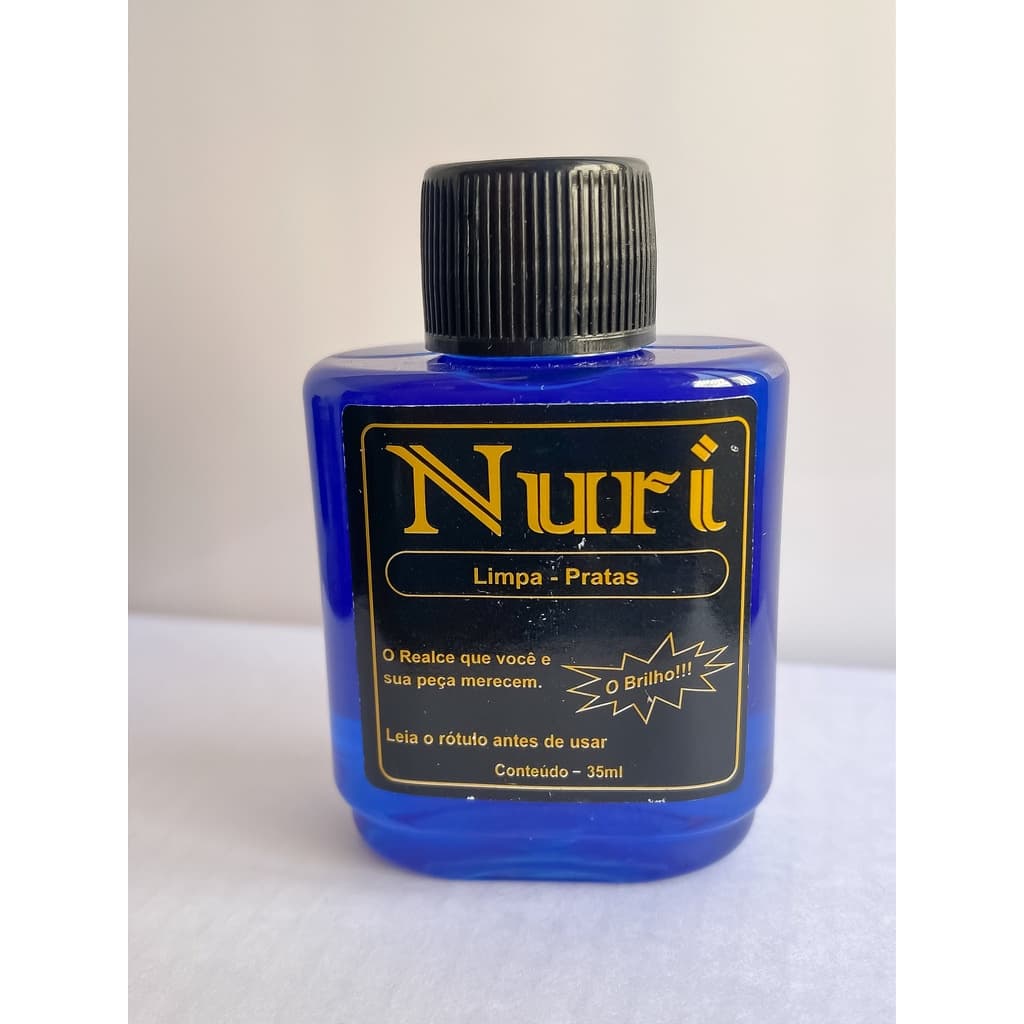 Limpa Pratas Nuri 35ml - Liquido para limpar joias de prata 925
