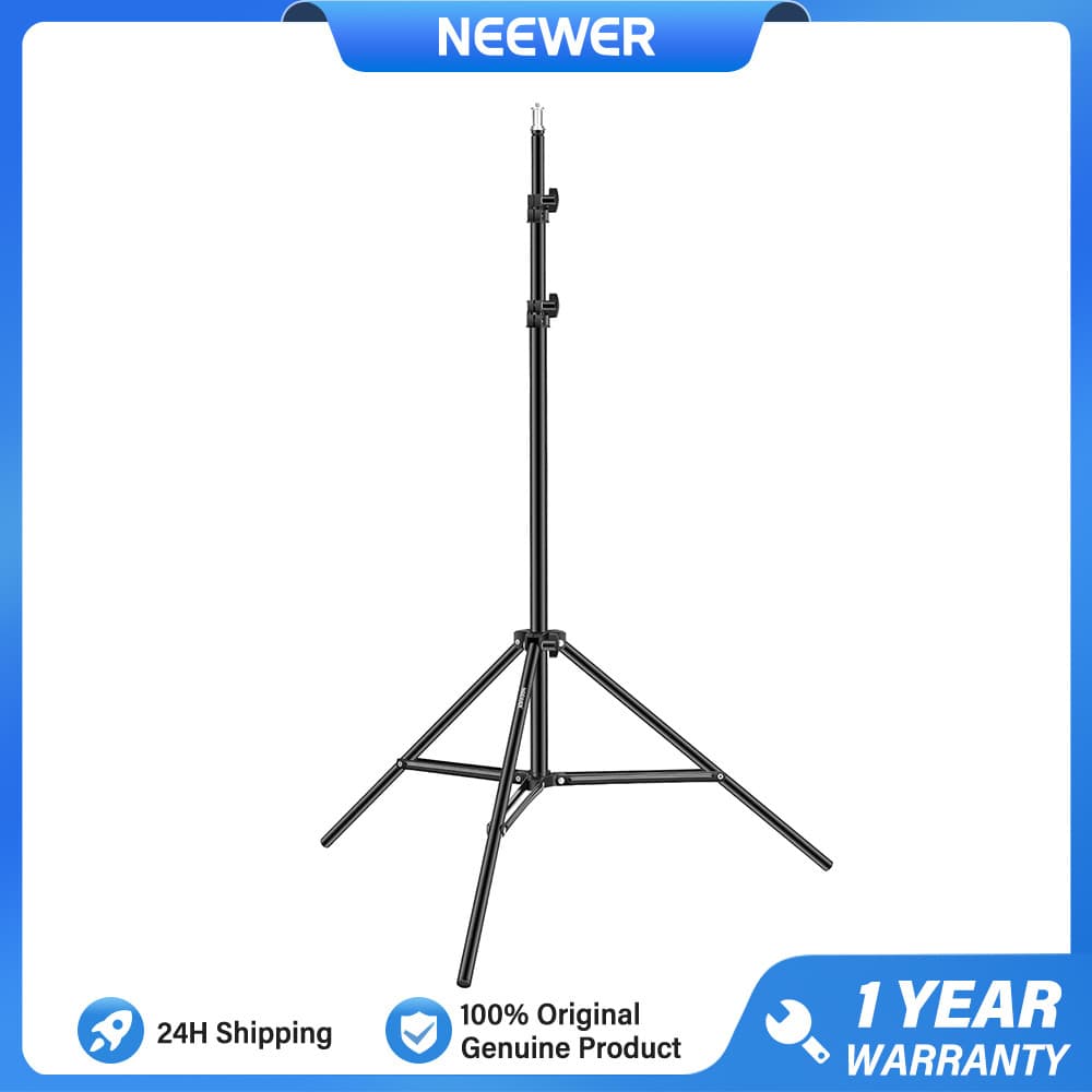 Suporte De Luz Fotográfica NEEWER 92-200 Cm , Tripé De Metal Resistente , Capacidade Máxima De Carga 8 Kg , ST