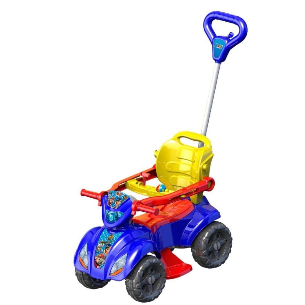 Quadriciclo Infantil Brinquedo Passeio Menino Carrinho Pedal Segurança Bebê Azul