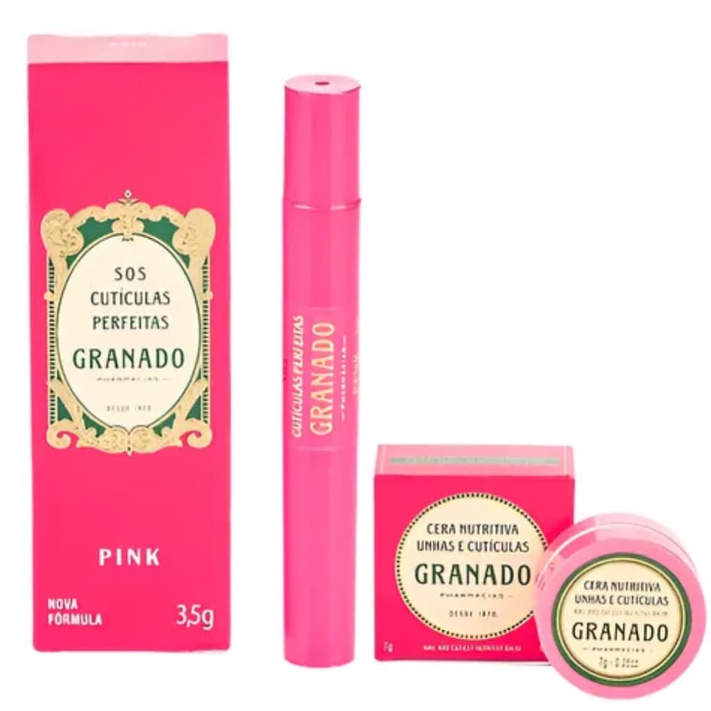 Kit SPA Para unha Cera Nutritiva e Creme Cutículas Granado