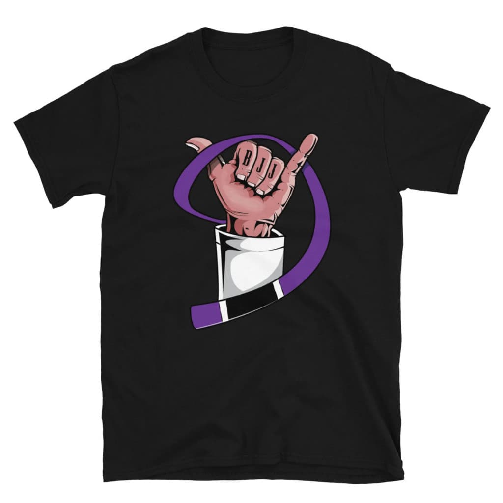 Linda Camisa Camiseta Algodão Faixa Roxa Jiu Jitsu Luta Premium Envio Imediato