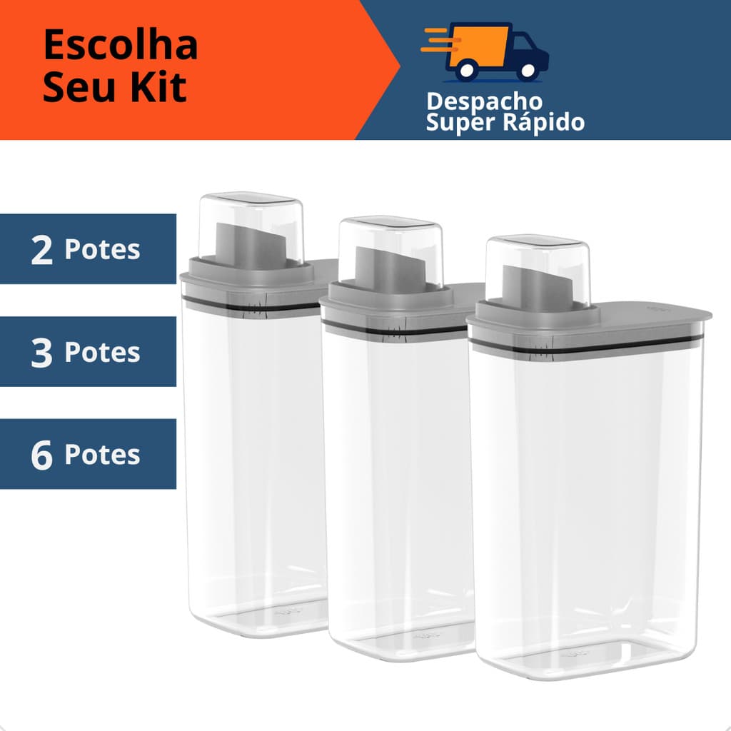 Kit Dispenser Organizador de Lavanderia 2,3L Acrílico Porta Amaciante Sabão em Pó Sabonete Liquido