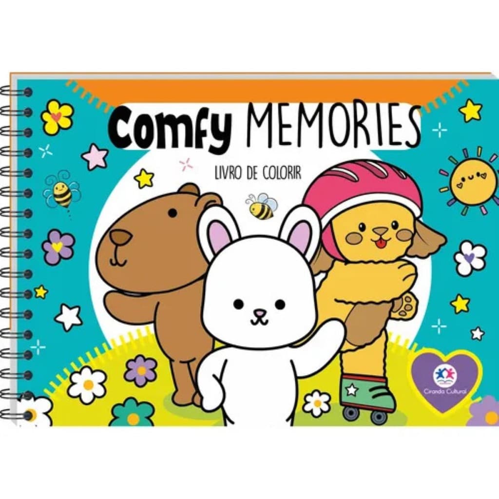 Livro de colorir Comfy Memories capa dura