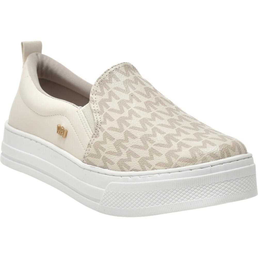 Tênis Slip On Plataforma Monograma Tendência Moda 027-007 Via Marte