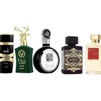 kit promocional masculino 05 perfumes Árabes importados
