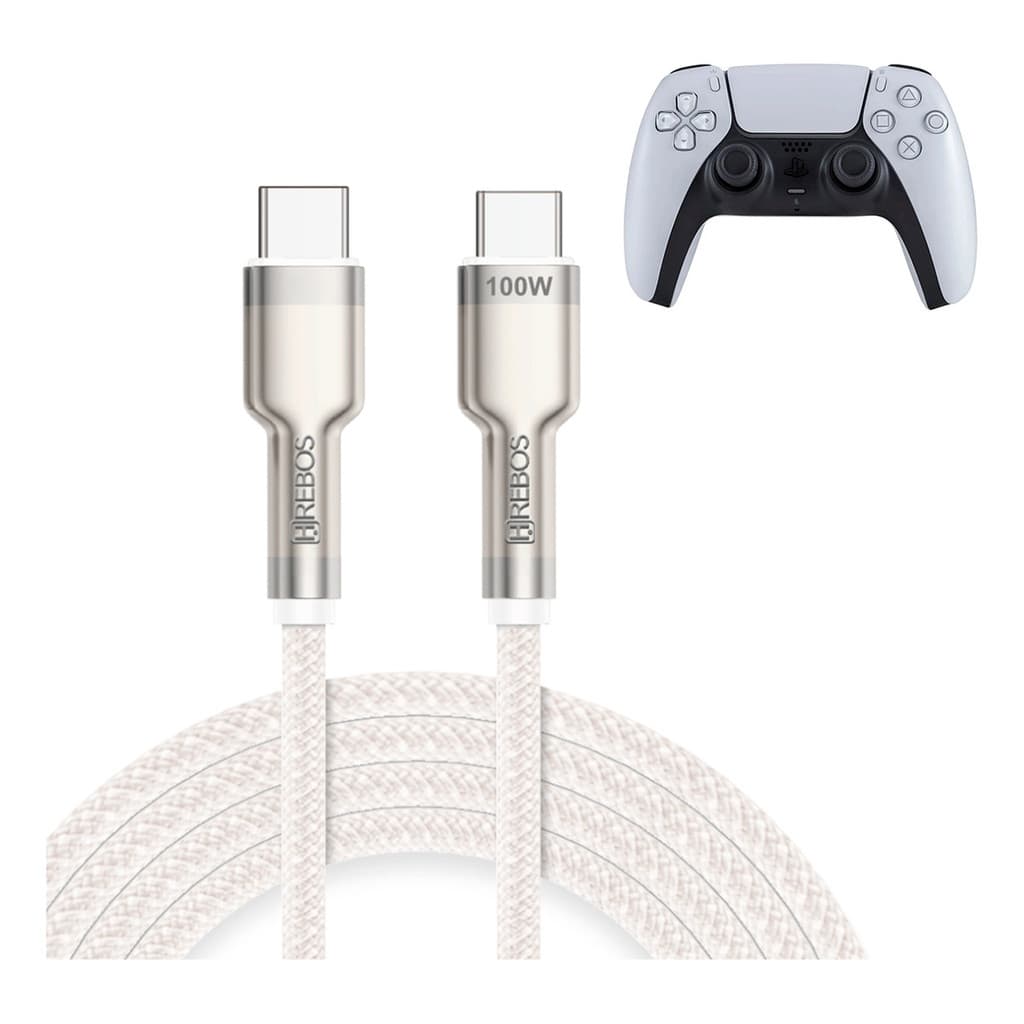 Cabo Carregador Usb-c Para Controle Ps5 E Ps5 Pro 2 Metros