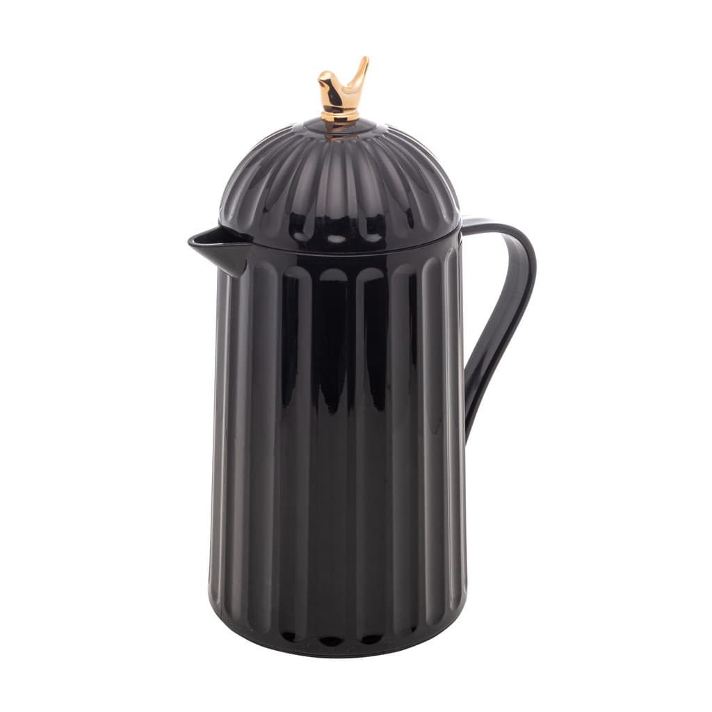 Garrafa Térmica de Plástico Bird Preta 600 ML Wolff