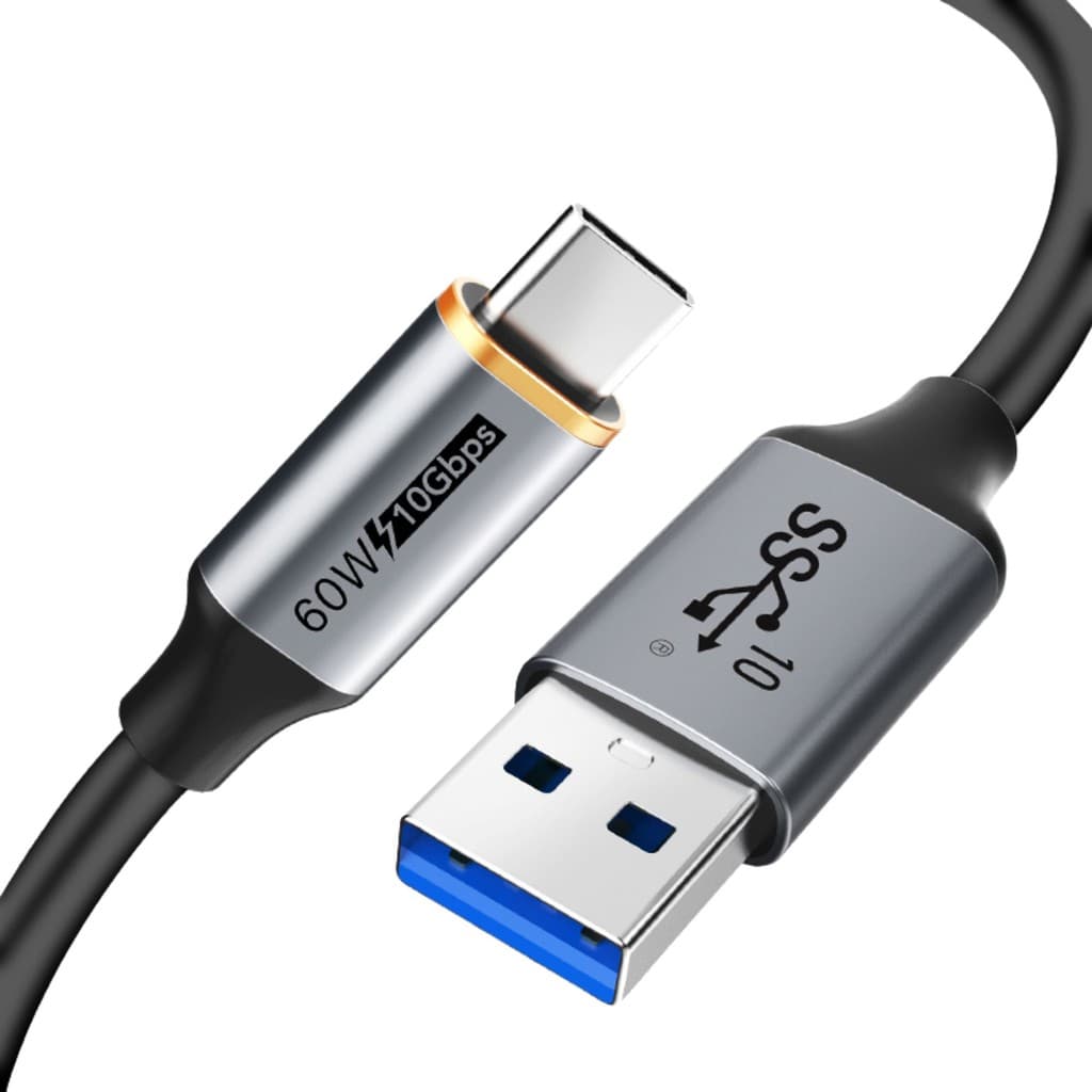 Cabo USB A Para USB C 3.1 10Gbps Turbo Pd 60W CableTime 2m