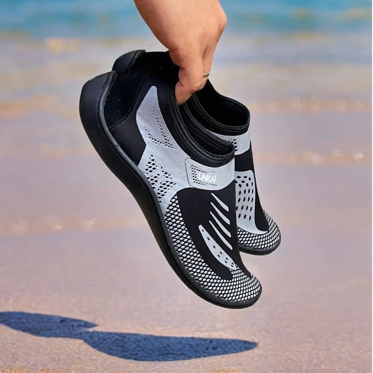 Sapatilha Aquática Sola 100% Borracha Tecido Neoprene Premium Costurada Trilha Pesca Praia Bike