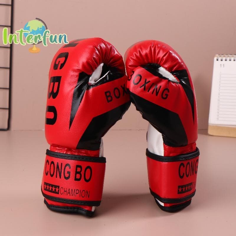 [InterfunB] Luvas Infantis De 6 Onças Para Treinamento De Boxe E Sparring De Couro Infantil Respirável Muay Thai Punchin