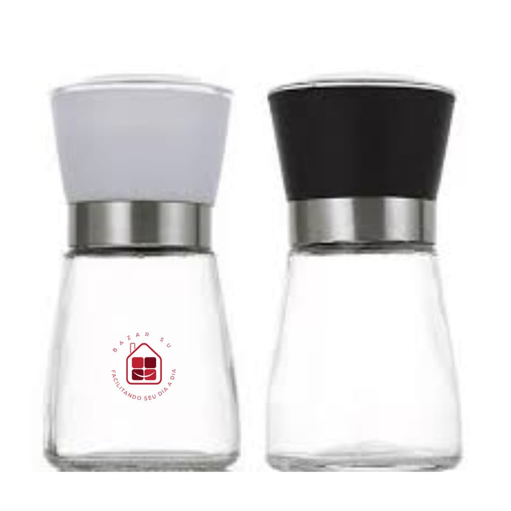 Pote De Vidro Porta Condimento  Moedor De Sal Pimenta  Temperos Tampa 200ml  Sortidas - Allmix