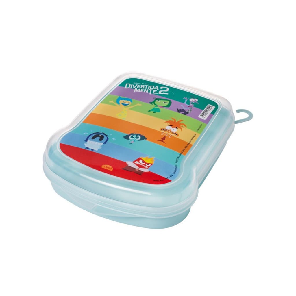 Sanduicheira Divertida mente Porta Lanche Infantil Sanduíche Torrada - Plasutil