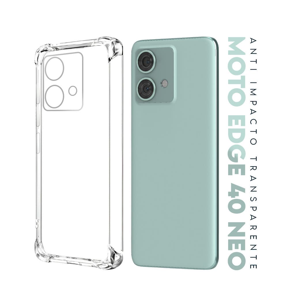 Capa Capinha Anti Impacto Transparente + Película De Hydrogel HD Para Moto Edge 40 Neo 5G 6.55 Xt2307