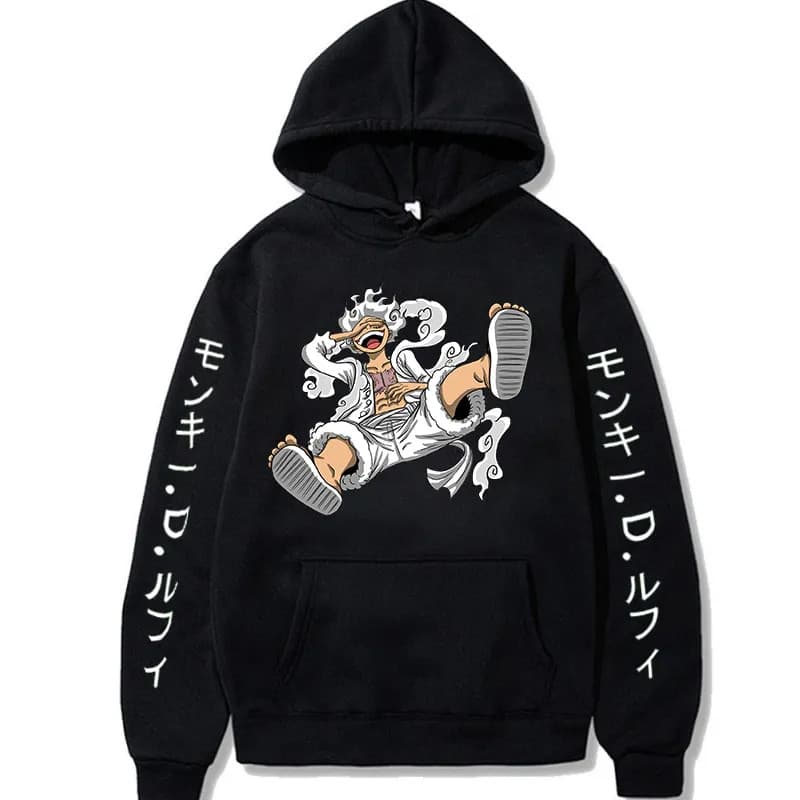 BLUSA DE FRIO MOLETOM CANGURU UNISSEX LUFFY GEAR ONE PIECE ANIME